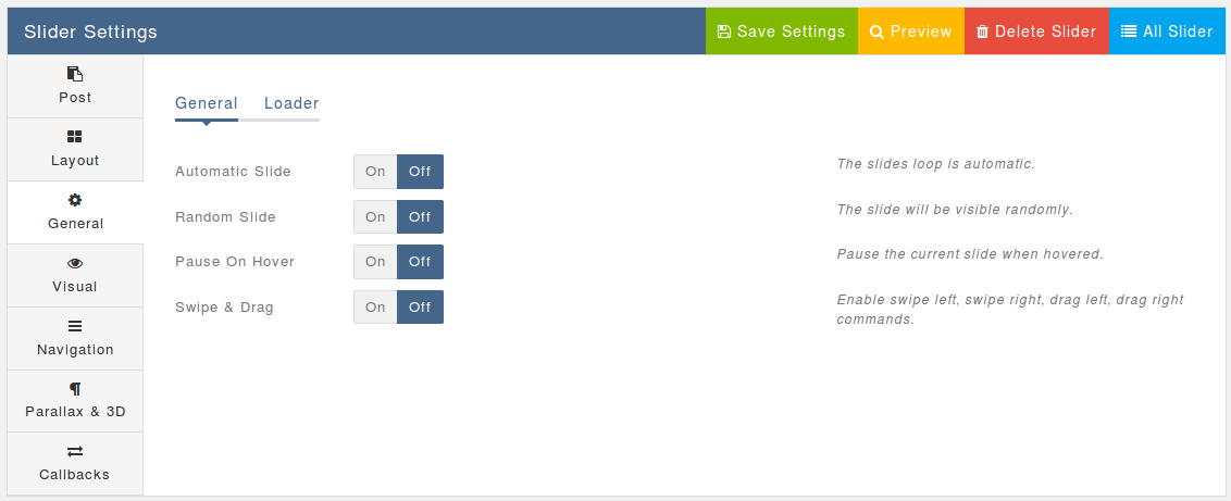 General Settings
