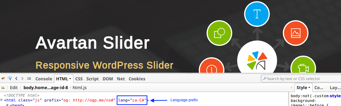 Language prefix