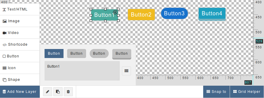 Button Layer Settings