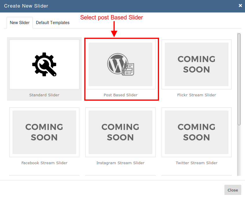 Add Slider To Page