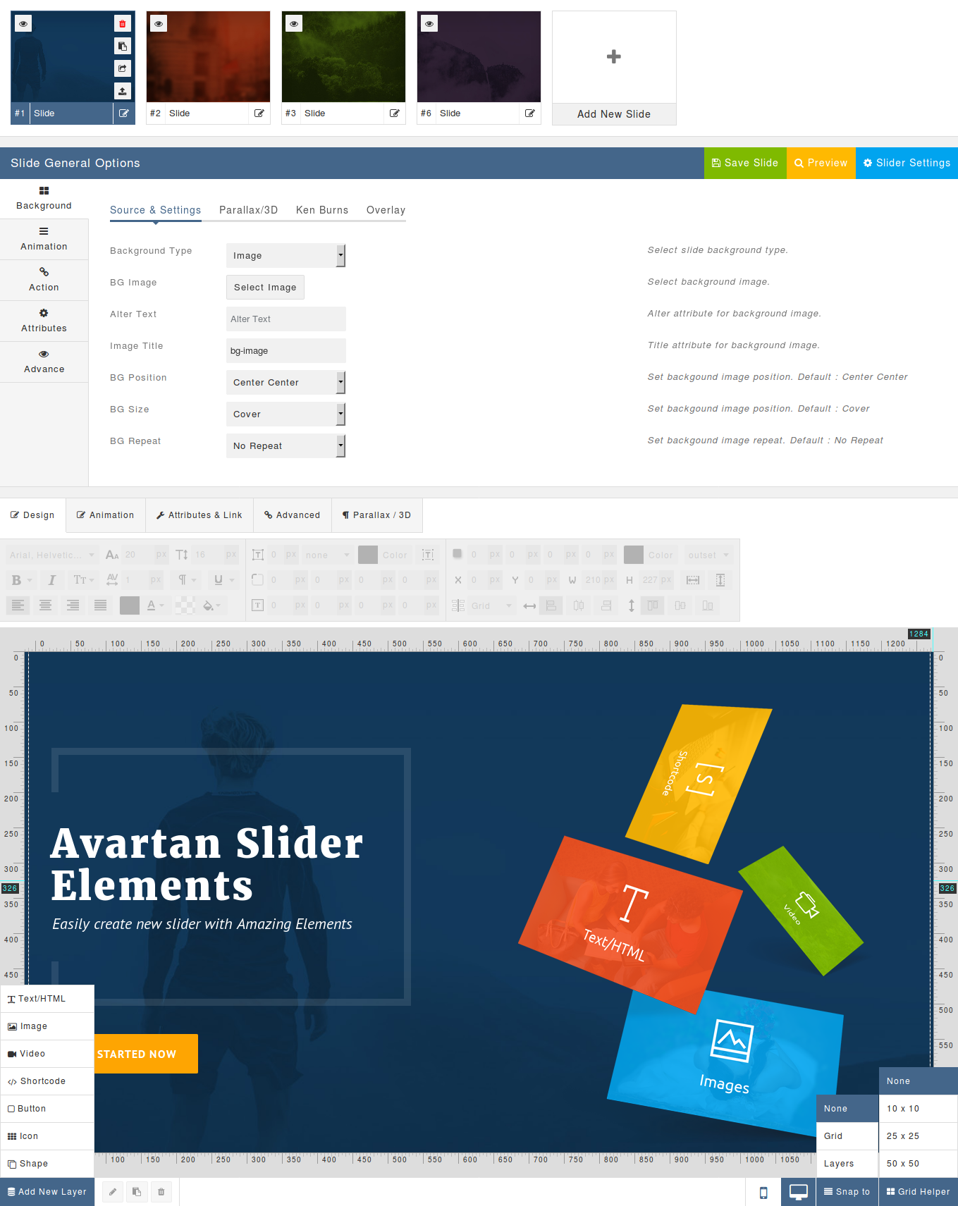 create slide