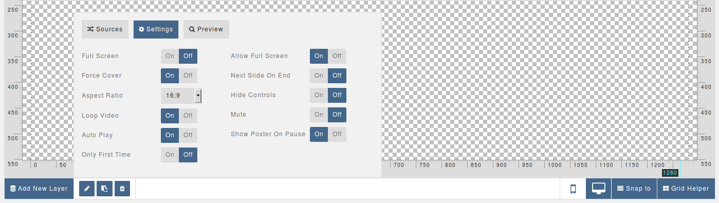 Video Advance Settings