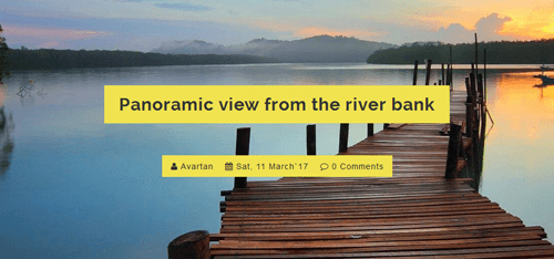 Nature Post Slider