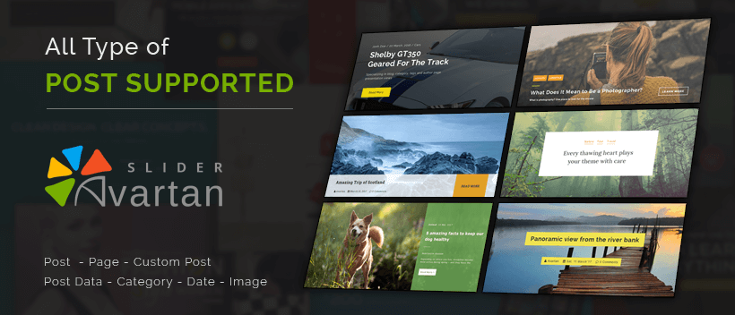 Avartan Slider coming with Post Slider Support !!!