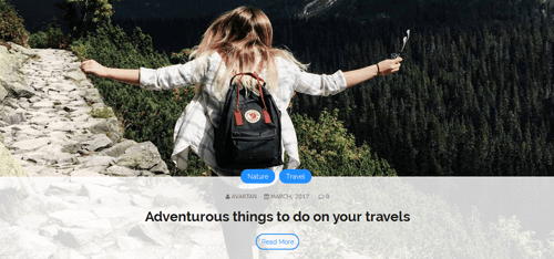 Travel Post Slider
