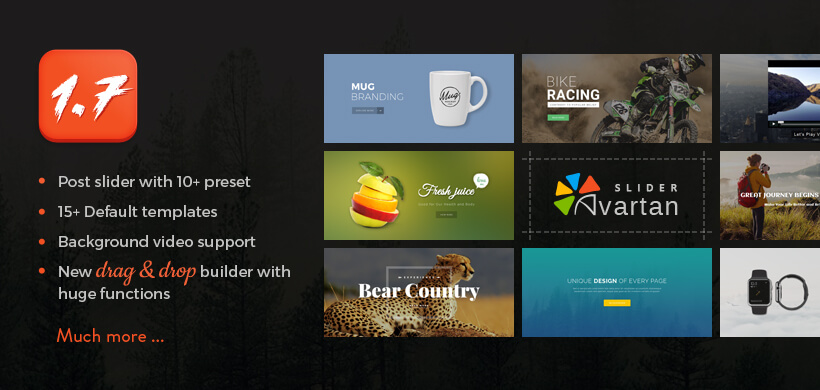 Avartan Slider v1.7 update introduces a wide variety of new features & options