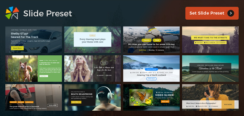 Post Slider Presets – Avartan Slider Update