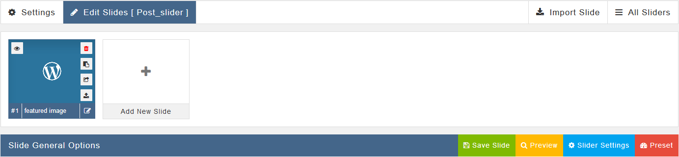 Preset Button