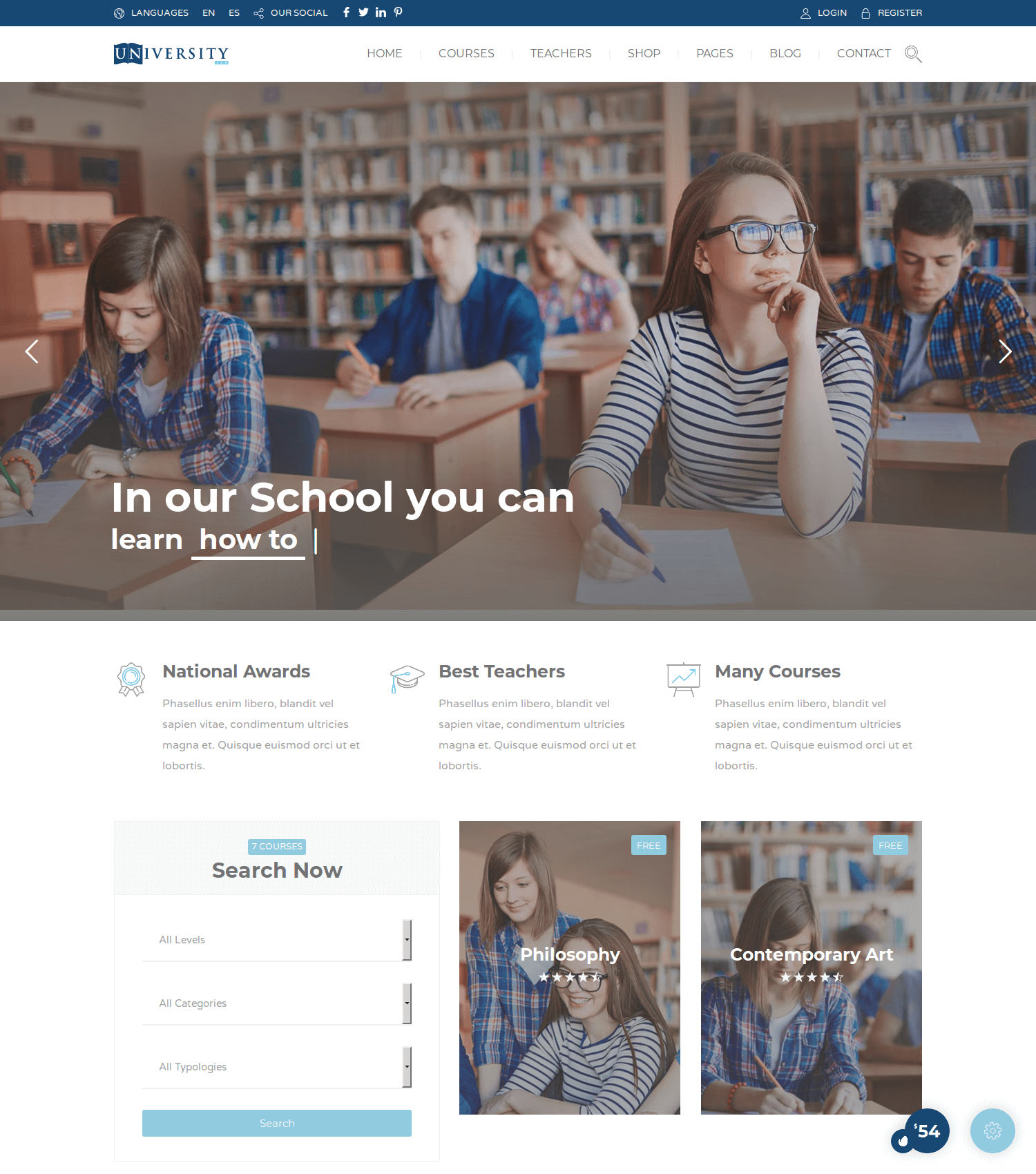 Education Pack WordPress Theme