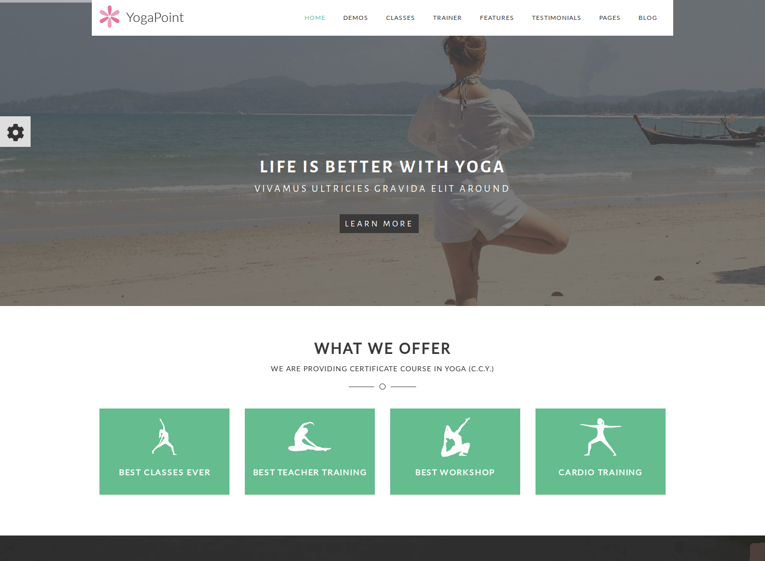 YogaPoint WordPress Theme